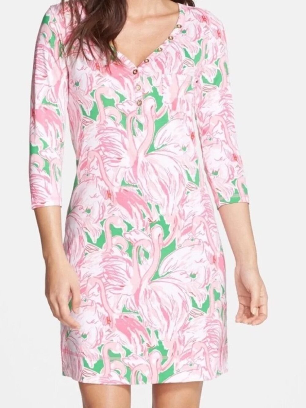 Lilly Pulitzer Pink Colony Palmetto Dress